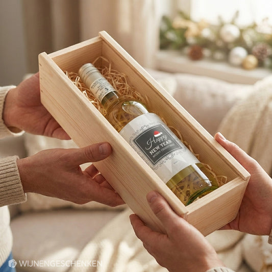 Wijncadeau Happy New Year Bianco Verona 1x75cl