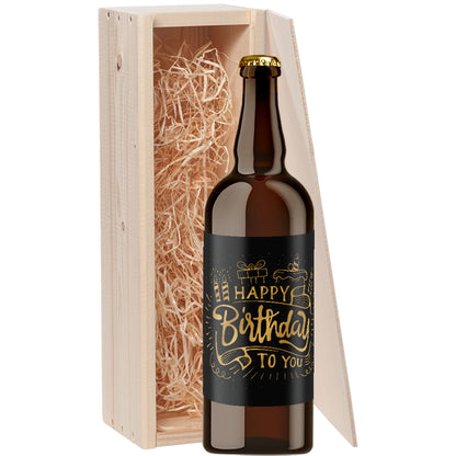 Speciaalbier cadeau Happy Birthday Tripel 1x75cl