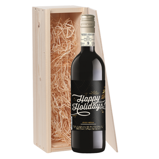 Wijncadeau Happy Holidays Rosso Verona 1x75cl