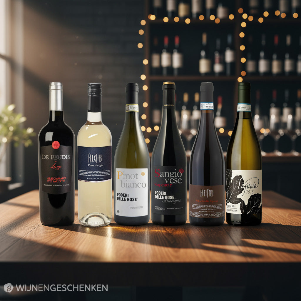 Wijnpakket Italiaans wit en rood 6x75cl