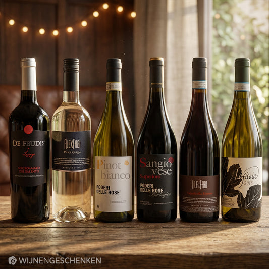 Wijnpakket Italiaans wit en rood 6x75cl