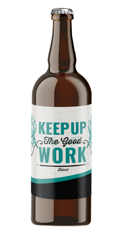 Speciaalbier Keep Up The Good Work Blond - 75cl