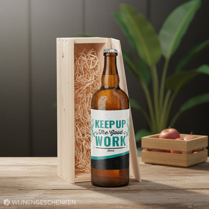 Speciaalbier cadeau Keep Up The Good Work Blond 1x75cl