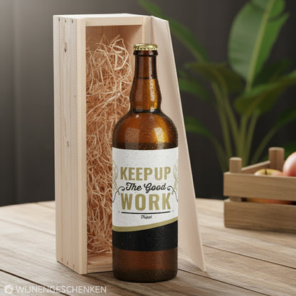 Speciaalbier cadeau Keep up the good work Tripel 1x75cl