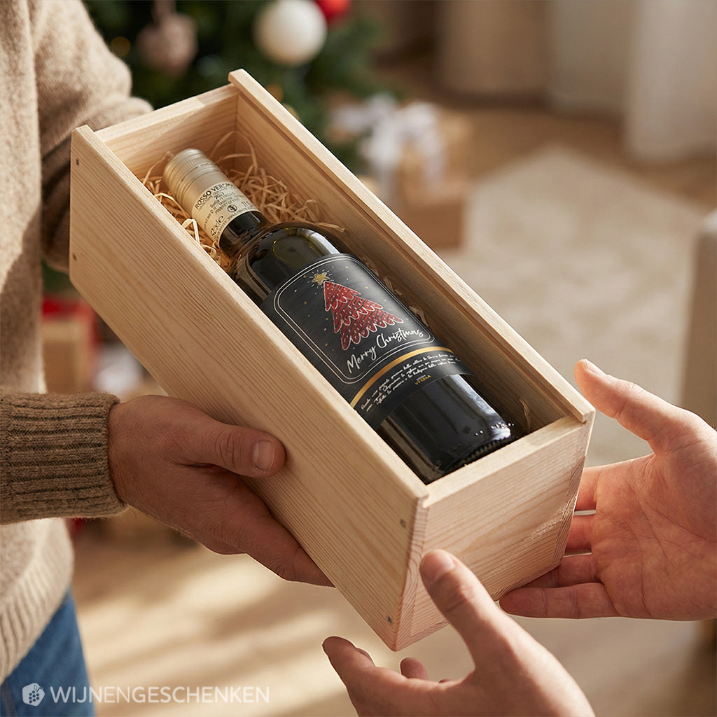 Wijncadeau Kerstboom Rosso Verona 1x75cl