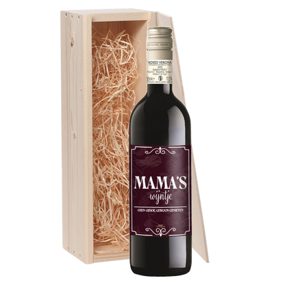 Wijncadeau Mama's Wijntje Rosso Verona 1x75cl