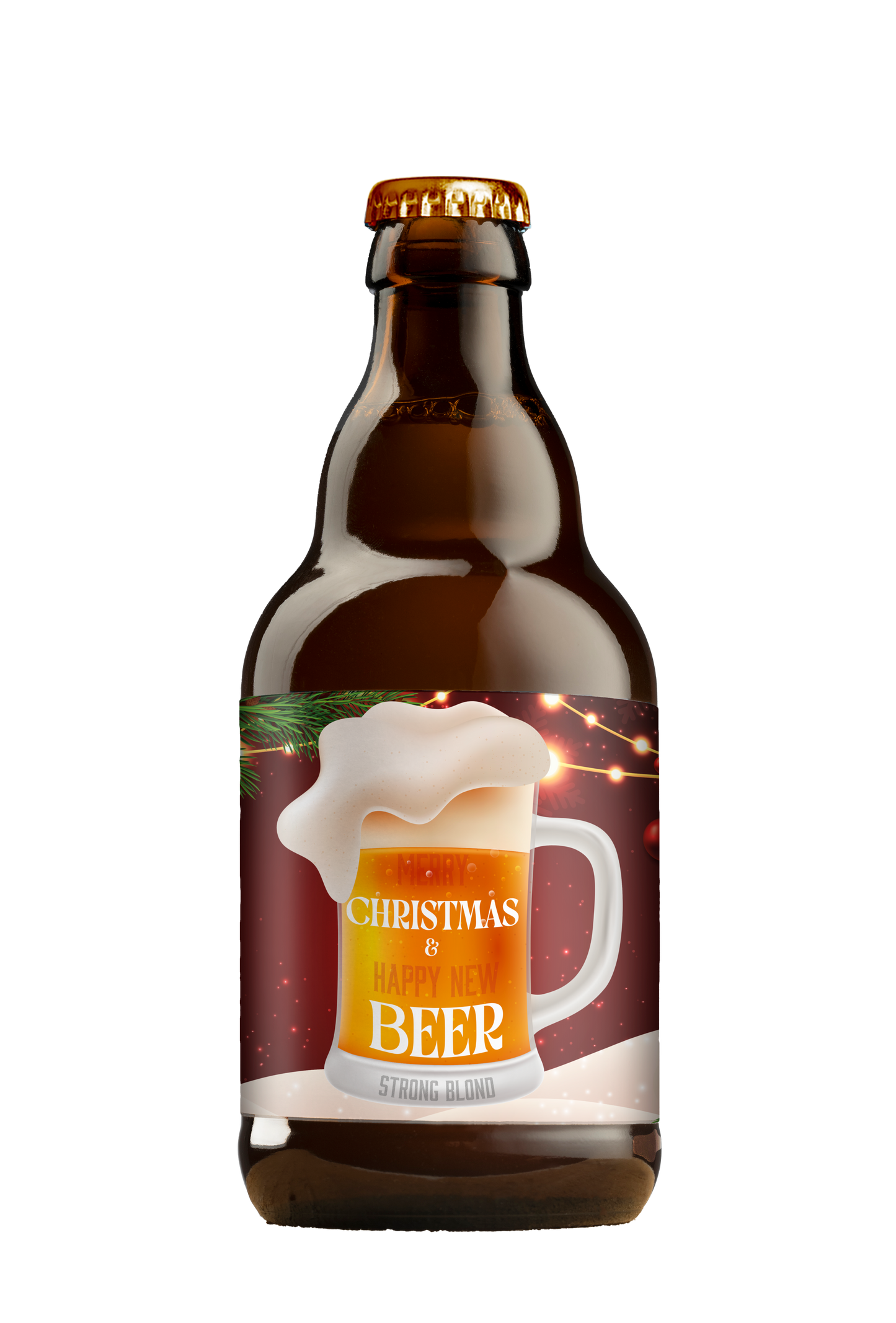 Speciaalbier Merry Christmas & Happy New Beer Honing Blond - 33cl