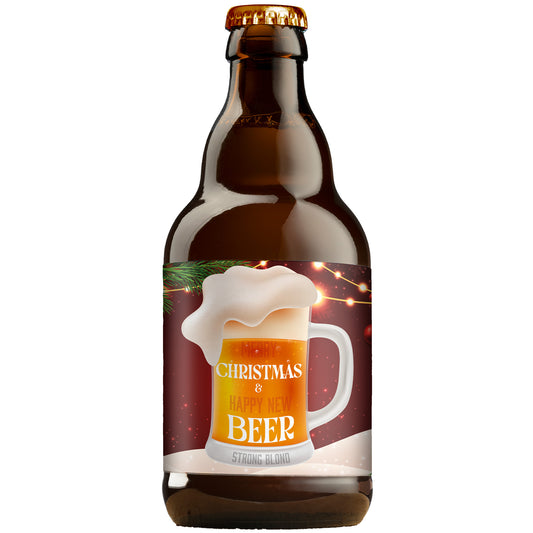 Speciaalbier Merry Christmas & Happy New Beer Honing Blond - 33cl