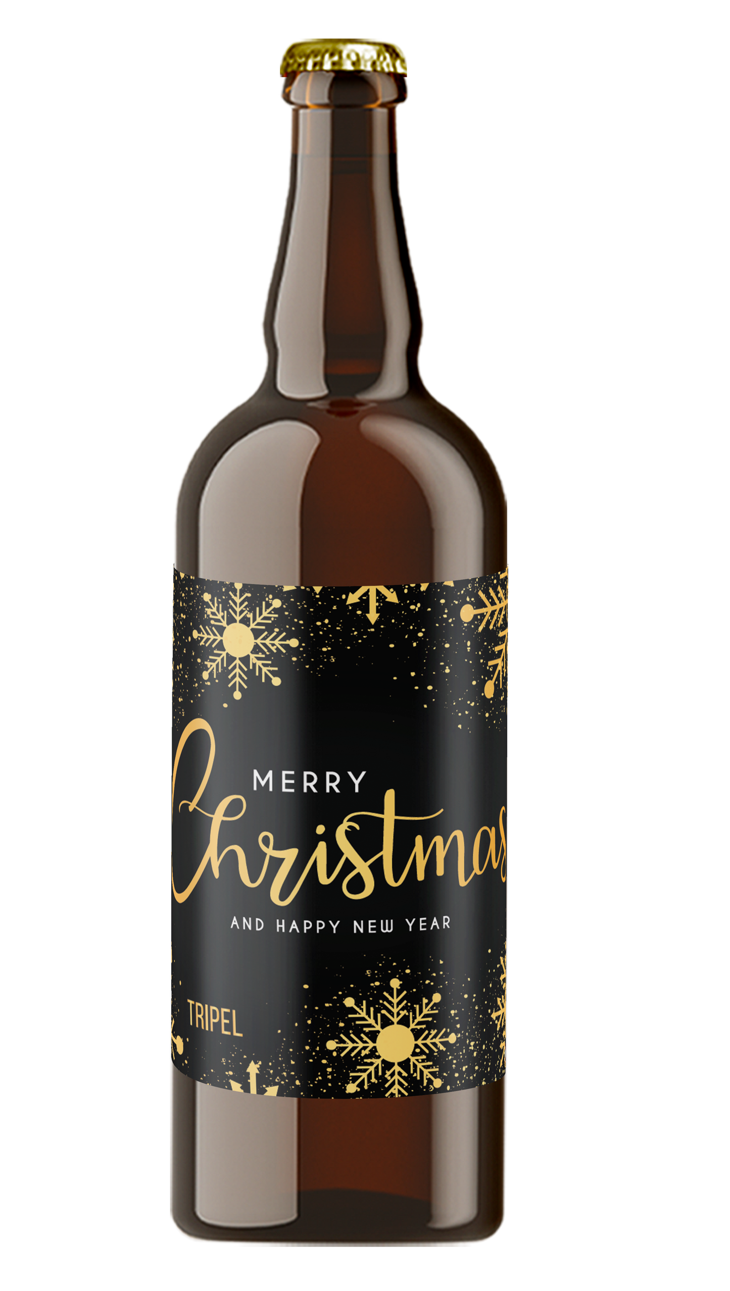 Speciaalbier Merry Christmas Zwart Goud Tripel - 75cl