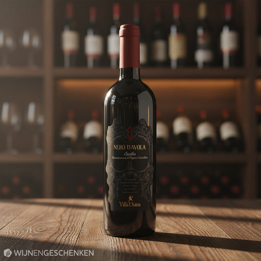 Rode wijn Nero D'Avola sicilia - Villa Diana