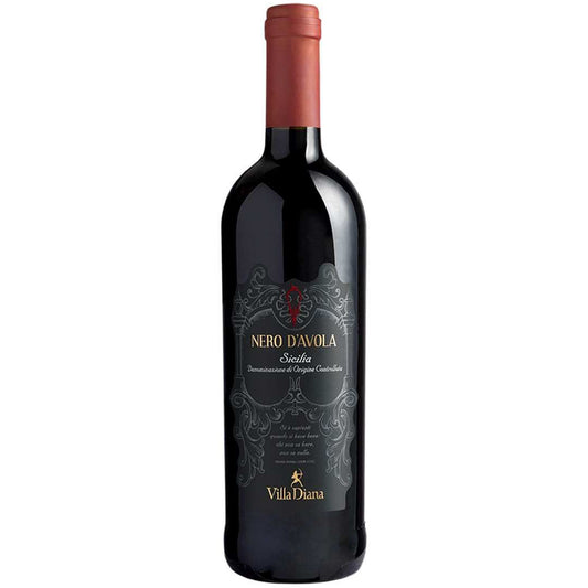 Rode wijn Nero D'Avola sicilia - Villa Diana