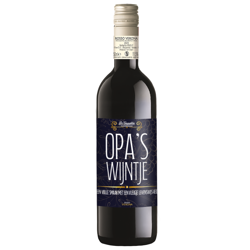 Rode Wijn Opa's Wijn Rosso Verona - 75cl