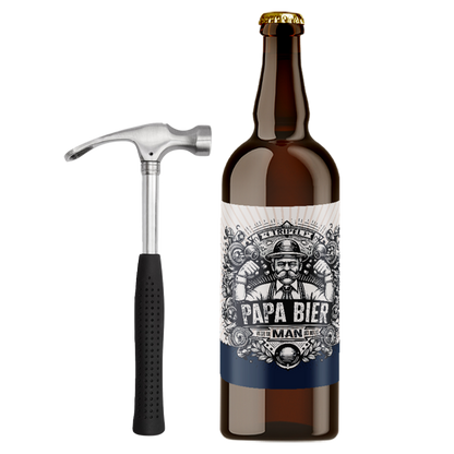 Speciaalbier cadeau Papa Bier met bierhamer - 1x75cl
