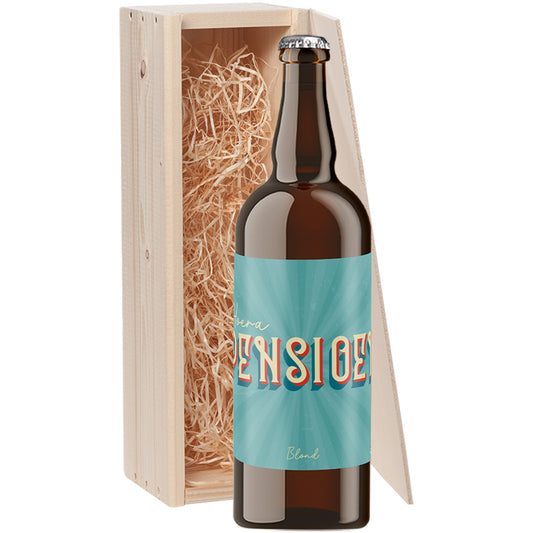 Speciaalbier cadeau Pensioen Blond 1x75cl