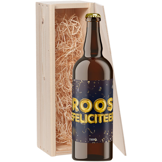 Speciaalbier cadeau Proost Gefeliciteerd Tripel 1x75cl