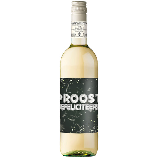Witte Wijn Proost Gefeliciteerd Bianco Verona - 75cl