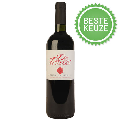 Rode wijn de Feudis Primitivo Puglia IGT