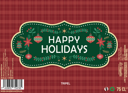 Speciaalbier Happy Holidays Geruit Tripel - 75cl