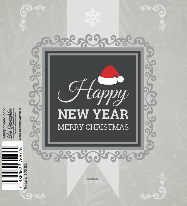 Witte Wijn Happy New Year Beige Bianco Verona - 75cl