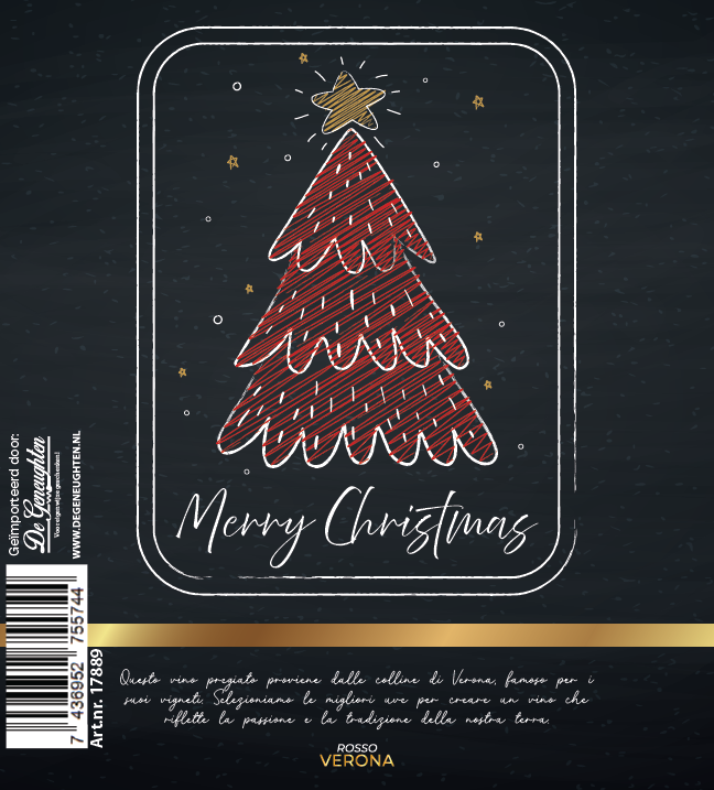 Rode Wijn Kerstboom Rosso Verona - 75cl