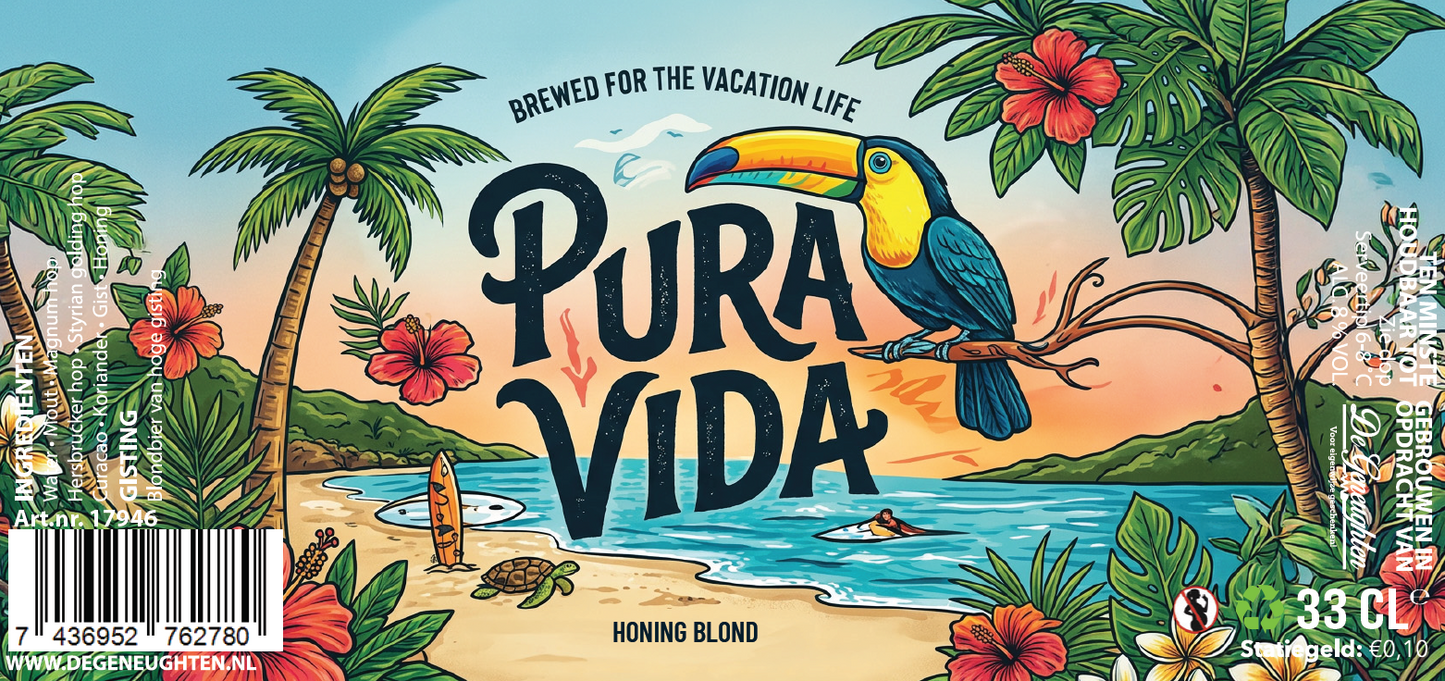 Speciaalbier Pura Vida Honing Blond - 33cl
