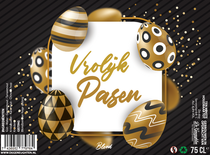 Speciaalbier Vrolijk Pasen Zwart Goud Blond - 75cl