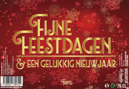 Speciaalbier Fijne Feestdagen & Een Gelukkig Nieuwjaar Tripel - 75cl