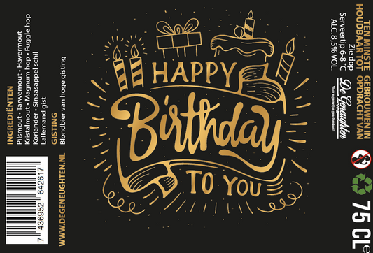 Speciaalbier Happy Birthday Tripel - 75cl