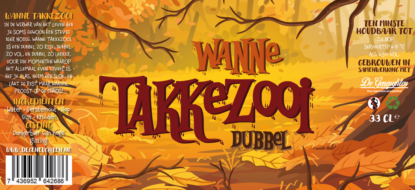 Speciaalbier Wanne Takkezooi Dubbel - 33cl