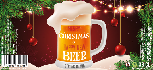 Speciaalbier Merry Christmas & Happy New Beer Honing Blond - 33cl