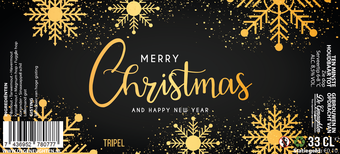 Speciaalbier Merry Christmas Zwart Goud Tripel - 33cl
