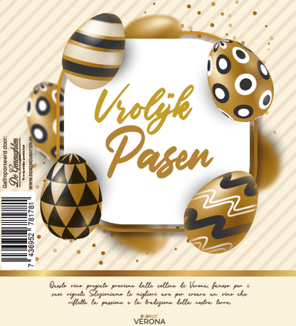 Witte Wijn Vrolijk Pasen Goud Bianco Verona - 75cl