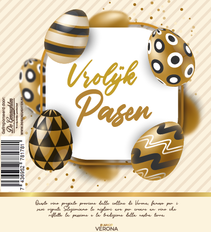 Witte Wijn Vrolijk Pasen Goud Bianco Verona - 75cl