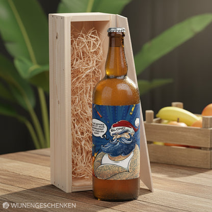 Speciaalbier cadeau Stoere Kerstman Blond 1x75cl