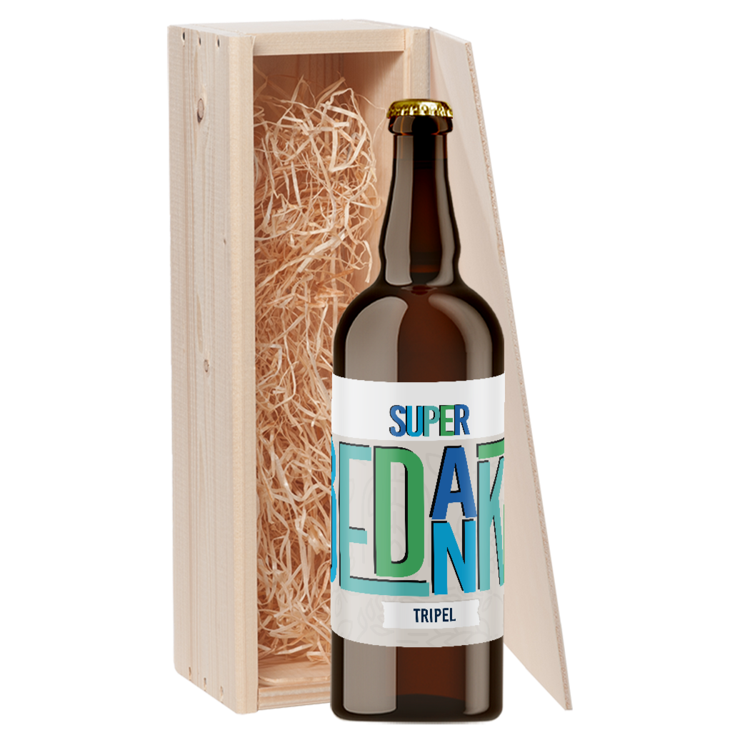 Speciaalbier cadeau Super Bedankt Tripel 1x75cl