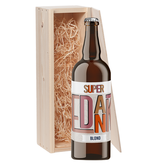Speciaalbier cadeau Super Bedankt Blond 1x75cl