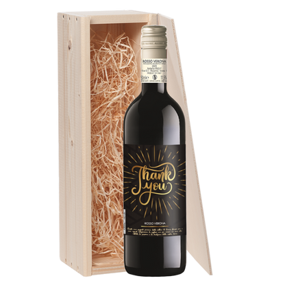 Wijncadeau Thank You Rosso Verona 1x75cl