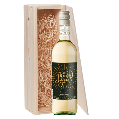Wijncadeau Thank You Bianco Verona 1x75cl