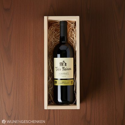 Wijncadeau Trois Maisons Merlot 1x75CL