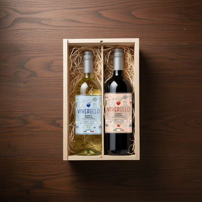Wijncadeau Viverello wit & rood 2x75cl