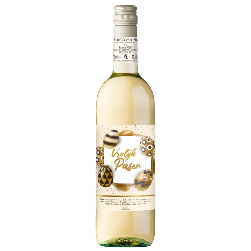 Witte Wijn Vrolijk Pasen Goud Bianco Verona - 75cl