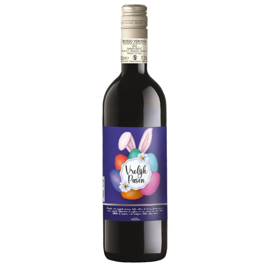 Rode Wijn Vrolijk Pasen Rosso Verona - 75cl