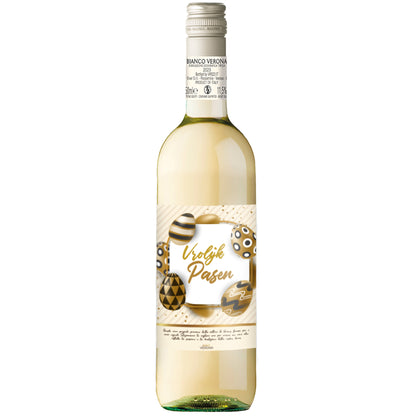 Witte Wijn Vrolijk Pasen Goud Bianco Verona - 75cl