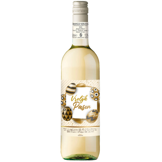 Witte Wijn Vrolijk Pasen Goud Bianco Verona - 75cl
