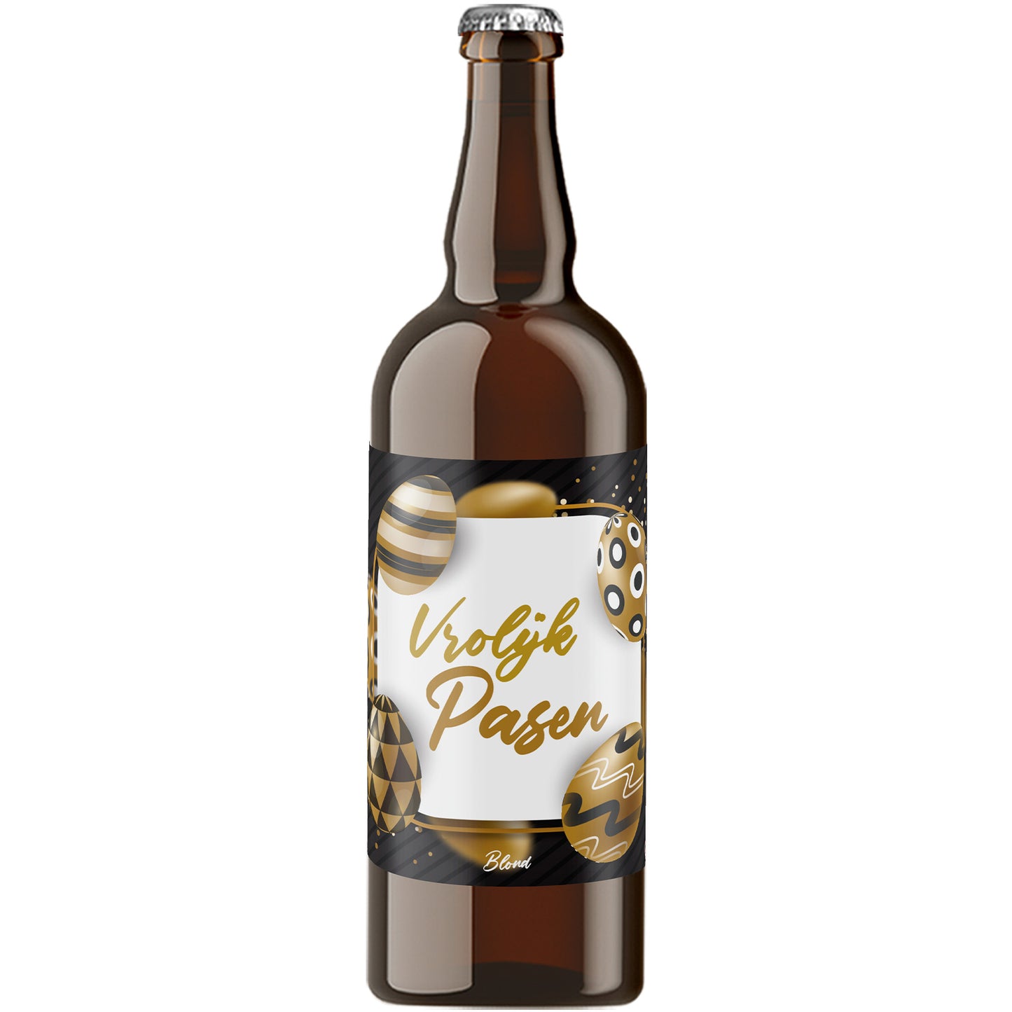 Speciaalbier Vrolijk Pasen Zwart Goud Blond - 75cl
