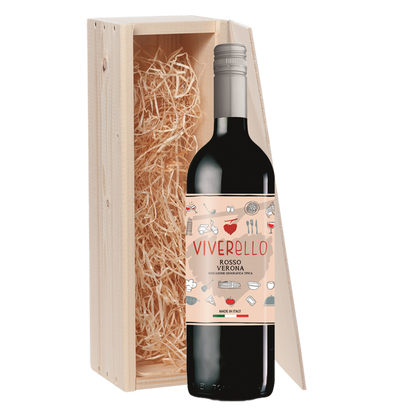 Wijncadeau Viverello Rosso Verona 1x75cl