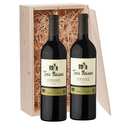 Wijncadeau Trois Maisons Merlot 2x75CL