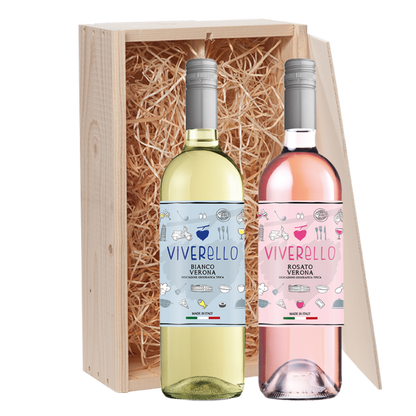 Wijncadeau Viverello wit & rosé 2x75cl