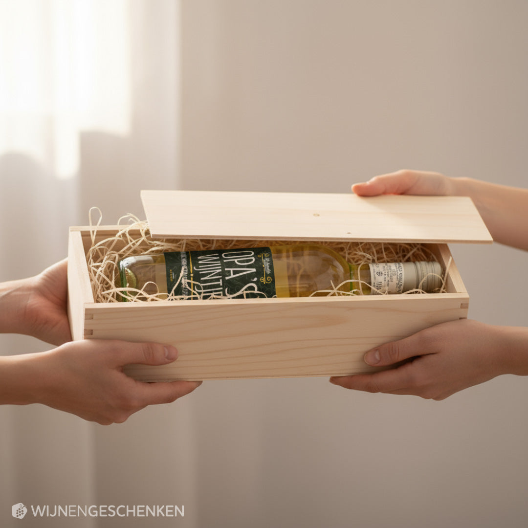 Wijncadeau Opa's Wijntje Bianco Verona 1x75cl