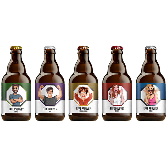 Bier pakket Effe Pruuve - 10x33cl, 2x220gr